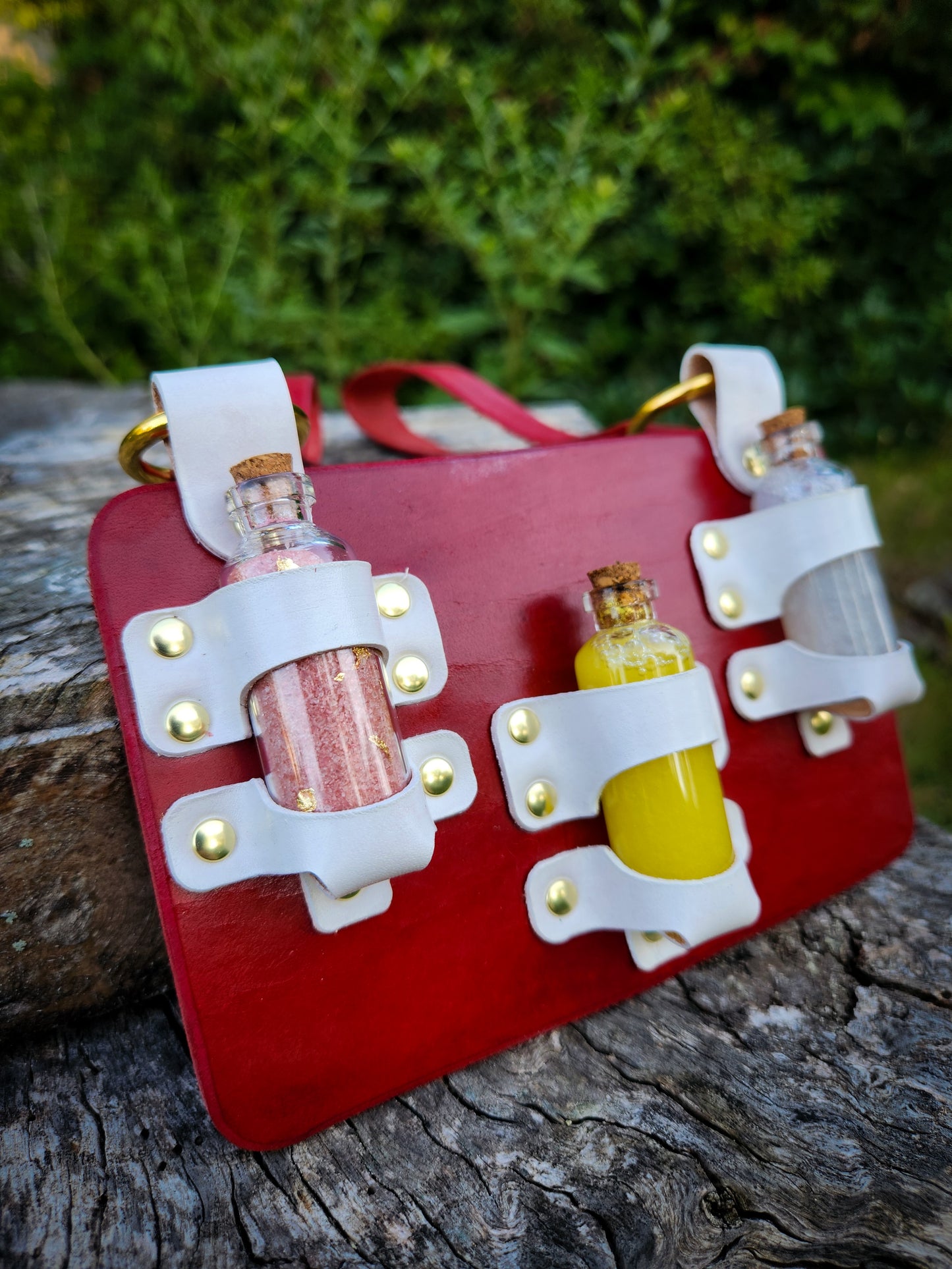 The Sanctum Vials – Handmade Leather Potion Holder
