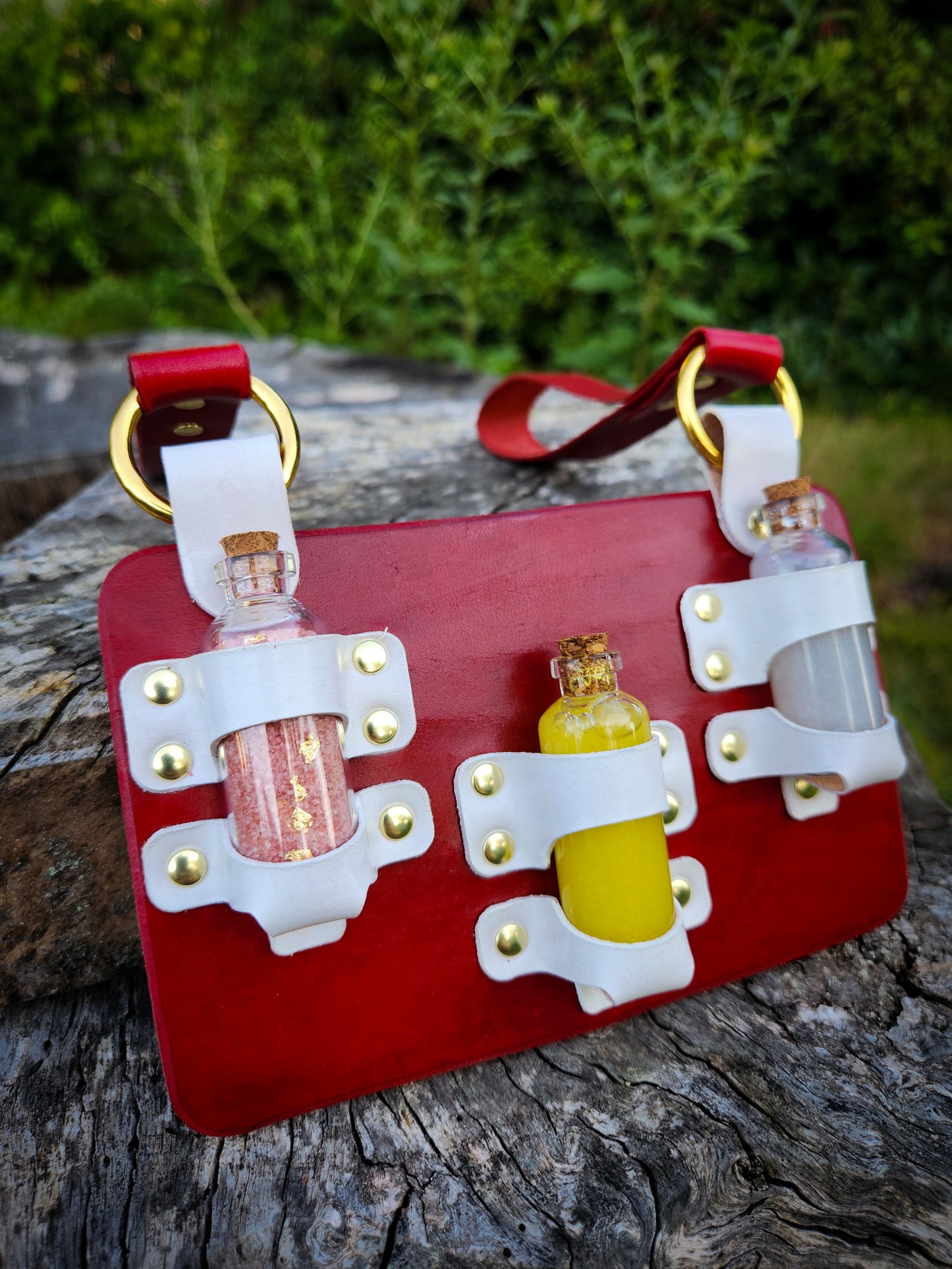 The Sanctum Vials – Handmade Leather Potion Holder