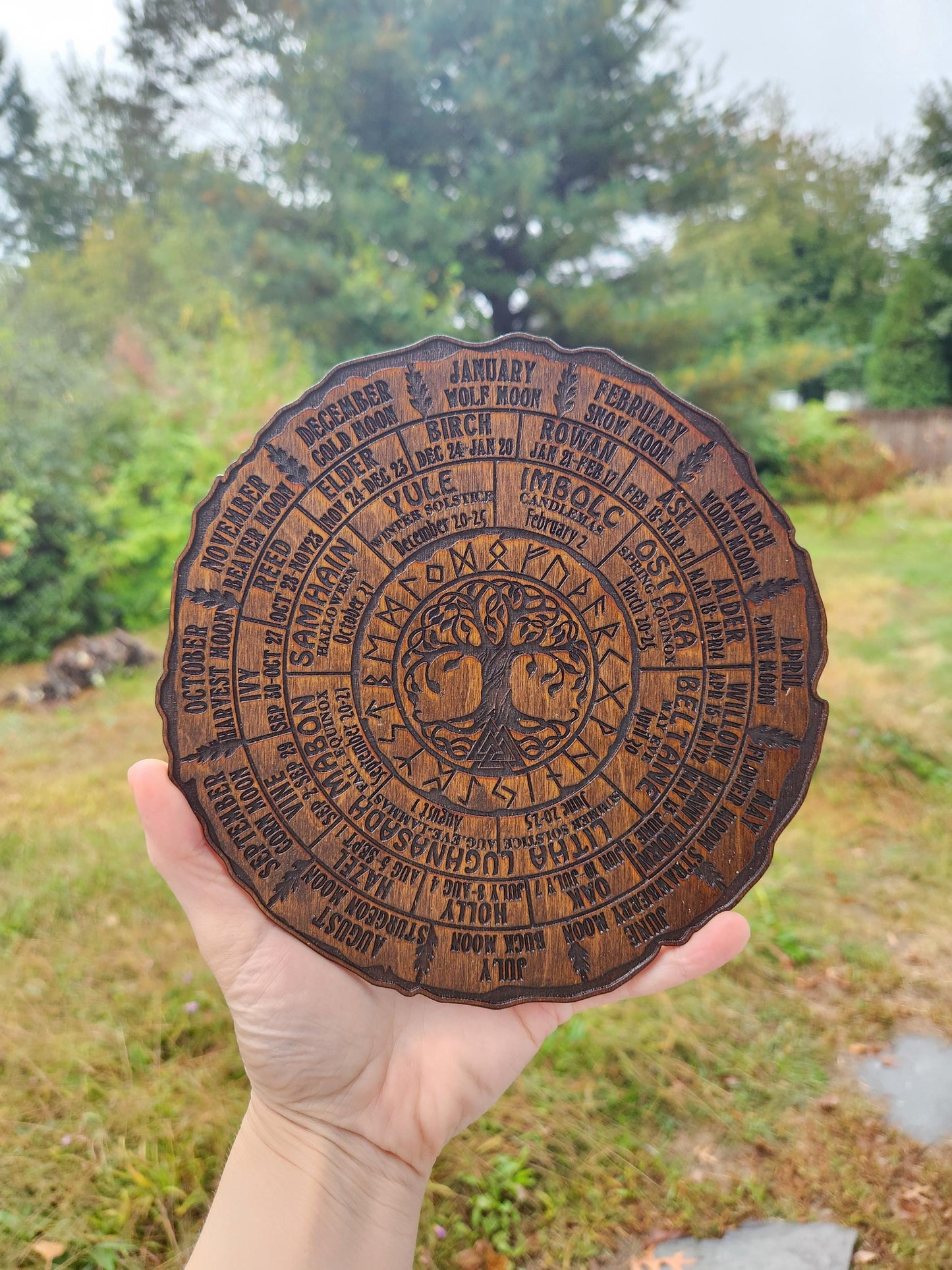7.5" Wheel of the Year Pagan Calendar