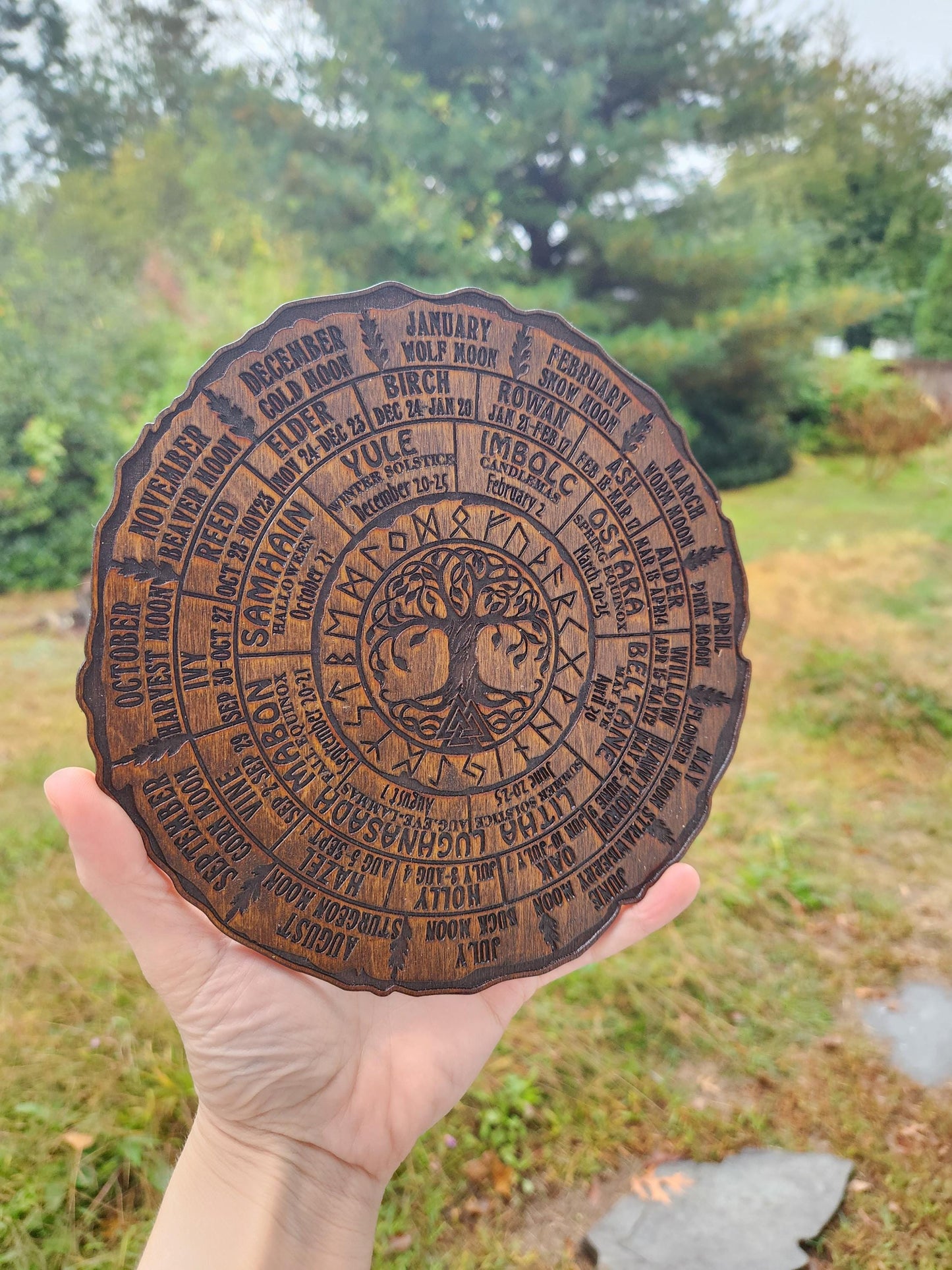 7.5" Wheel of the Year Pagan Calendar