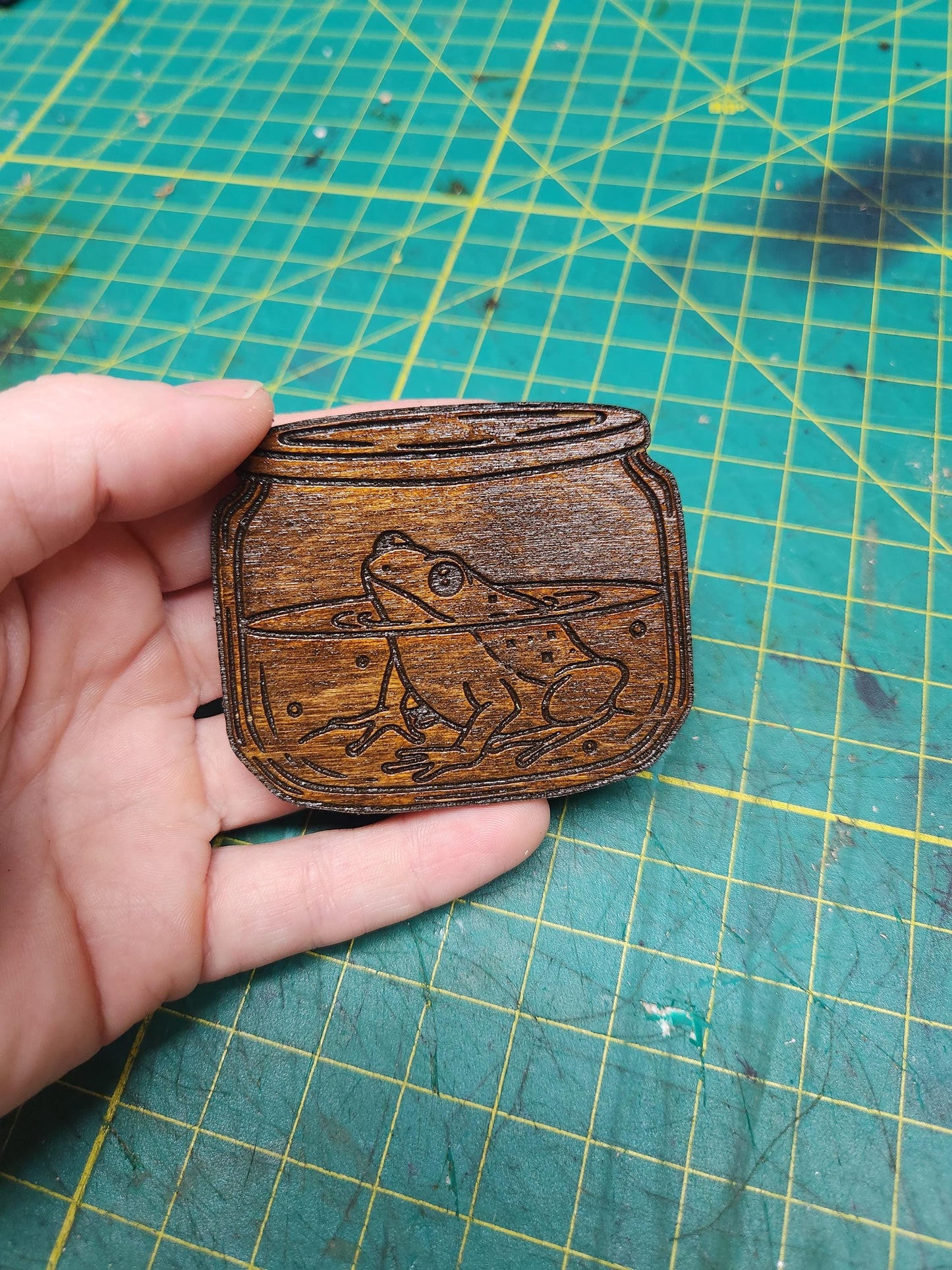 Frog in a Jar Magnet