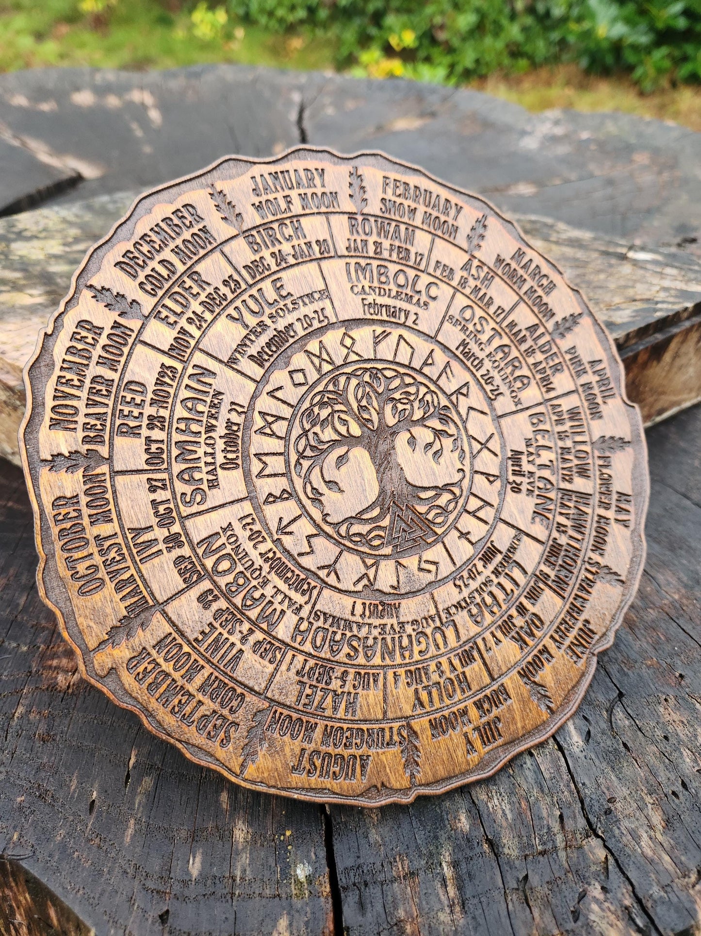 7.5" Wheel of the Year Pagan Calendar