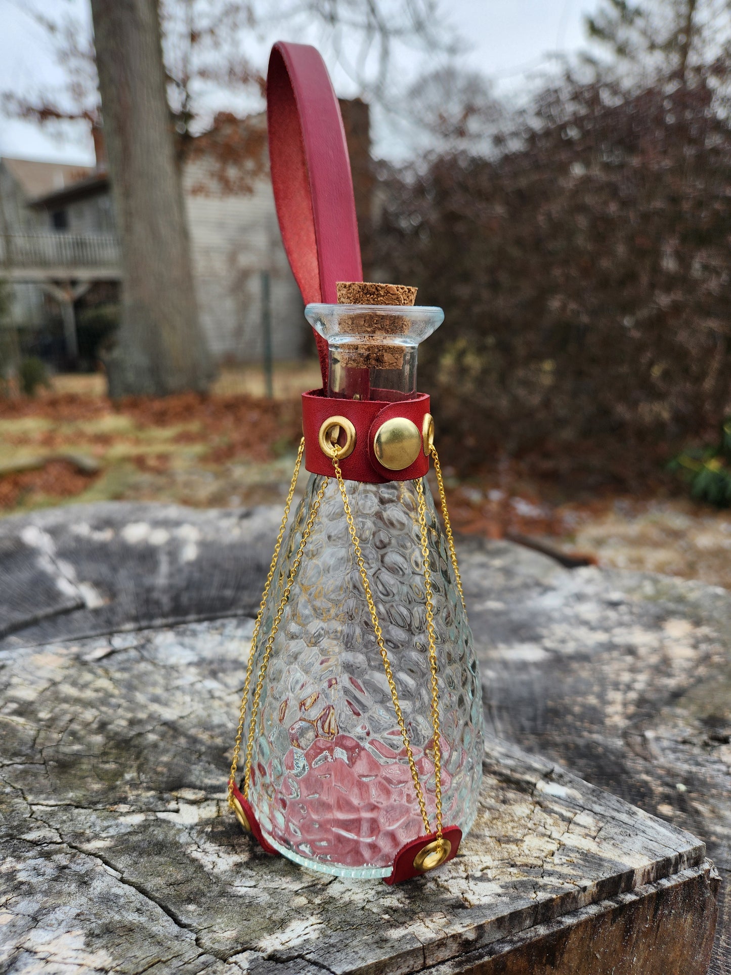 Leather & Chain Potion Holder