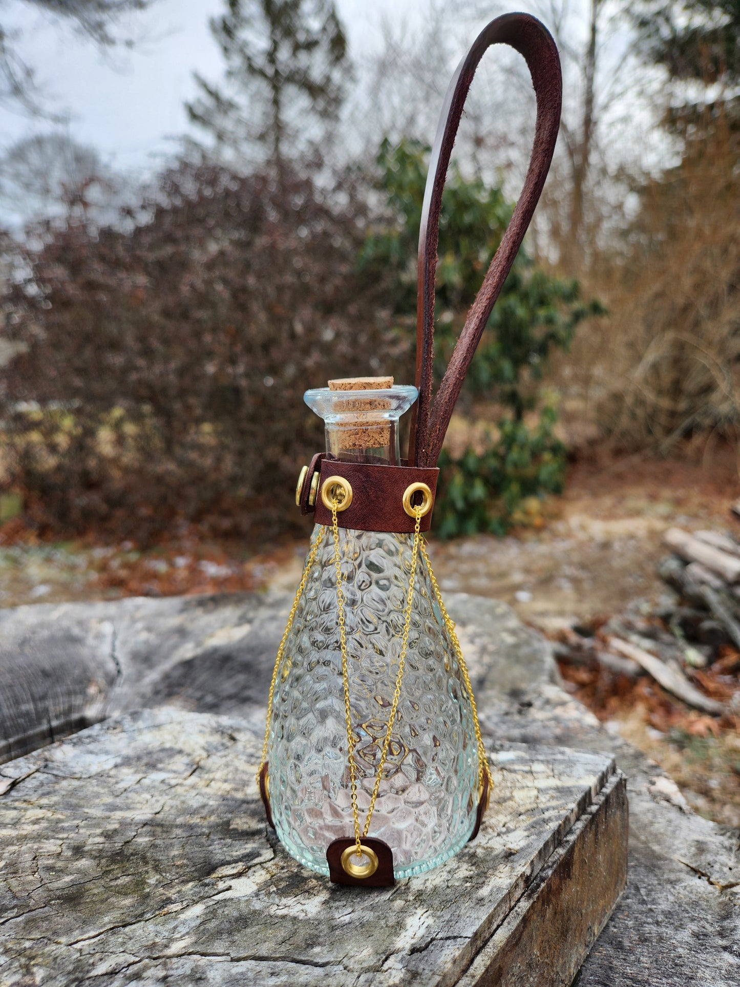 Leather & Chain Potion Holder
