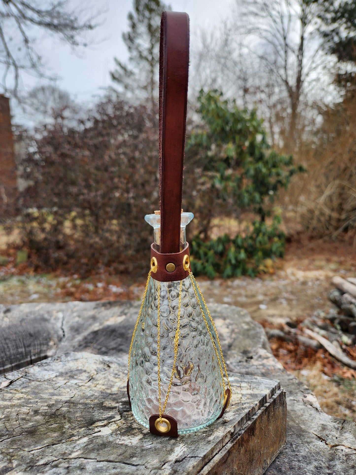 Leather & Chain Potion Holder