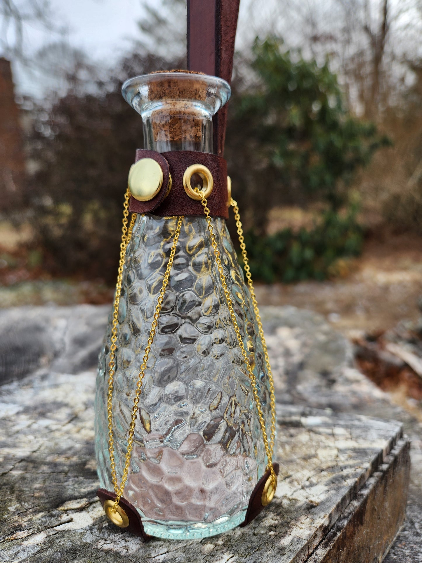 Leather & Chain Potion Holder