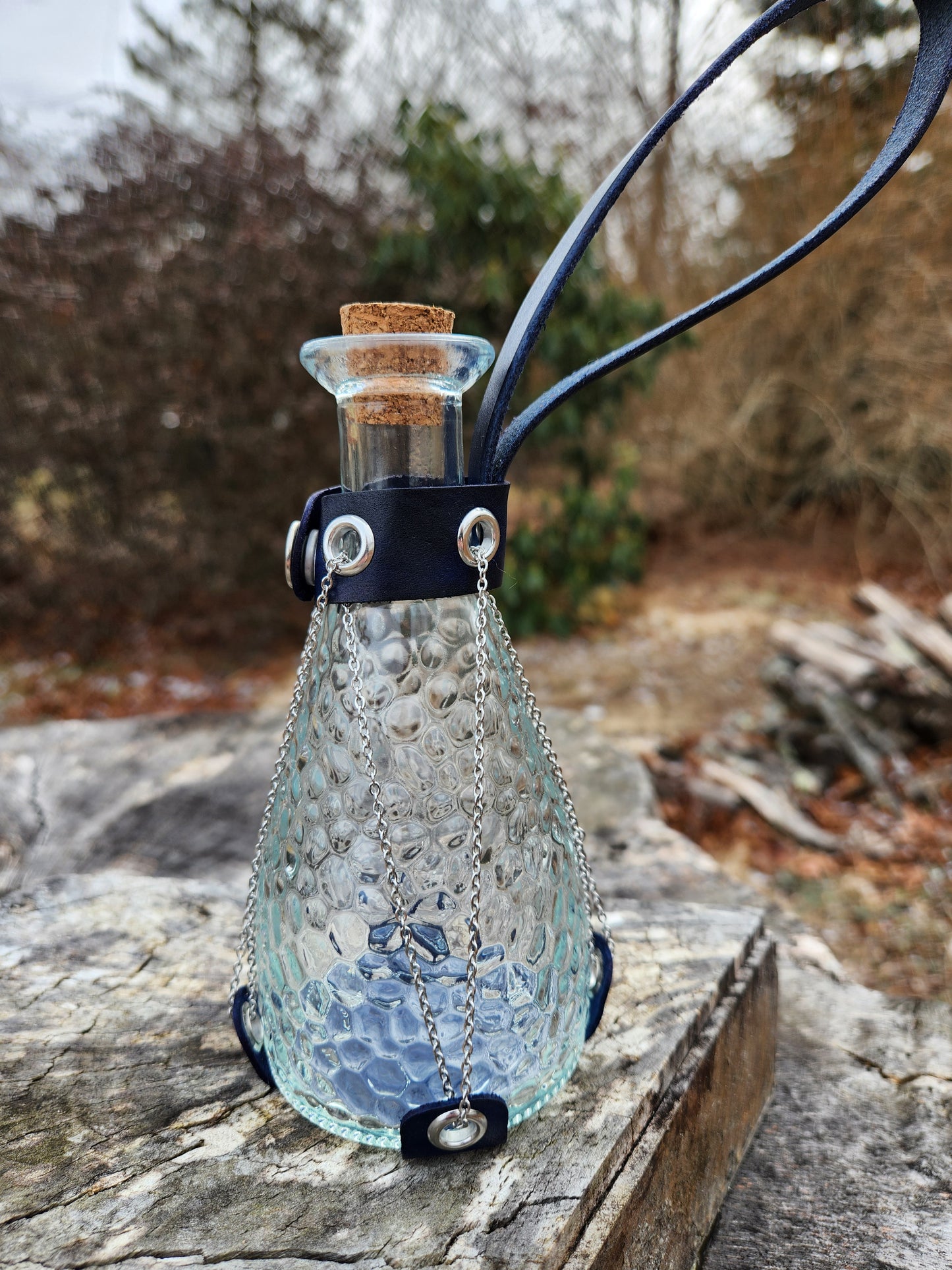 Leather & Chain Potion Holder