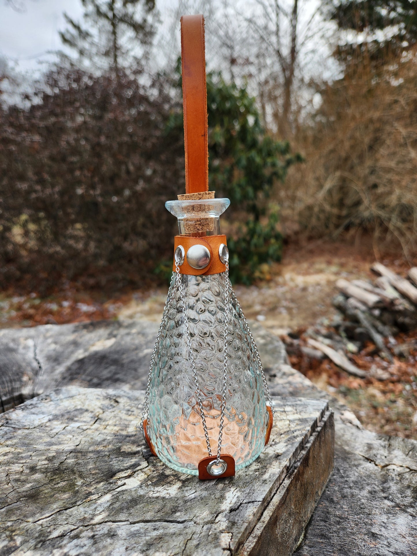 Leather & Chain Potion Holder