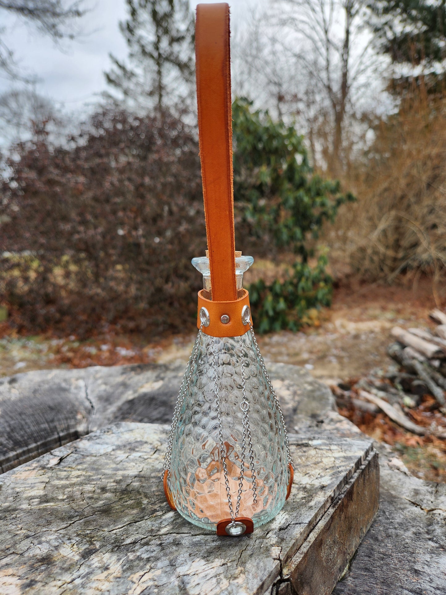 Leather & Chain Potion Holder