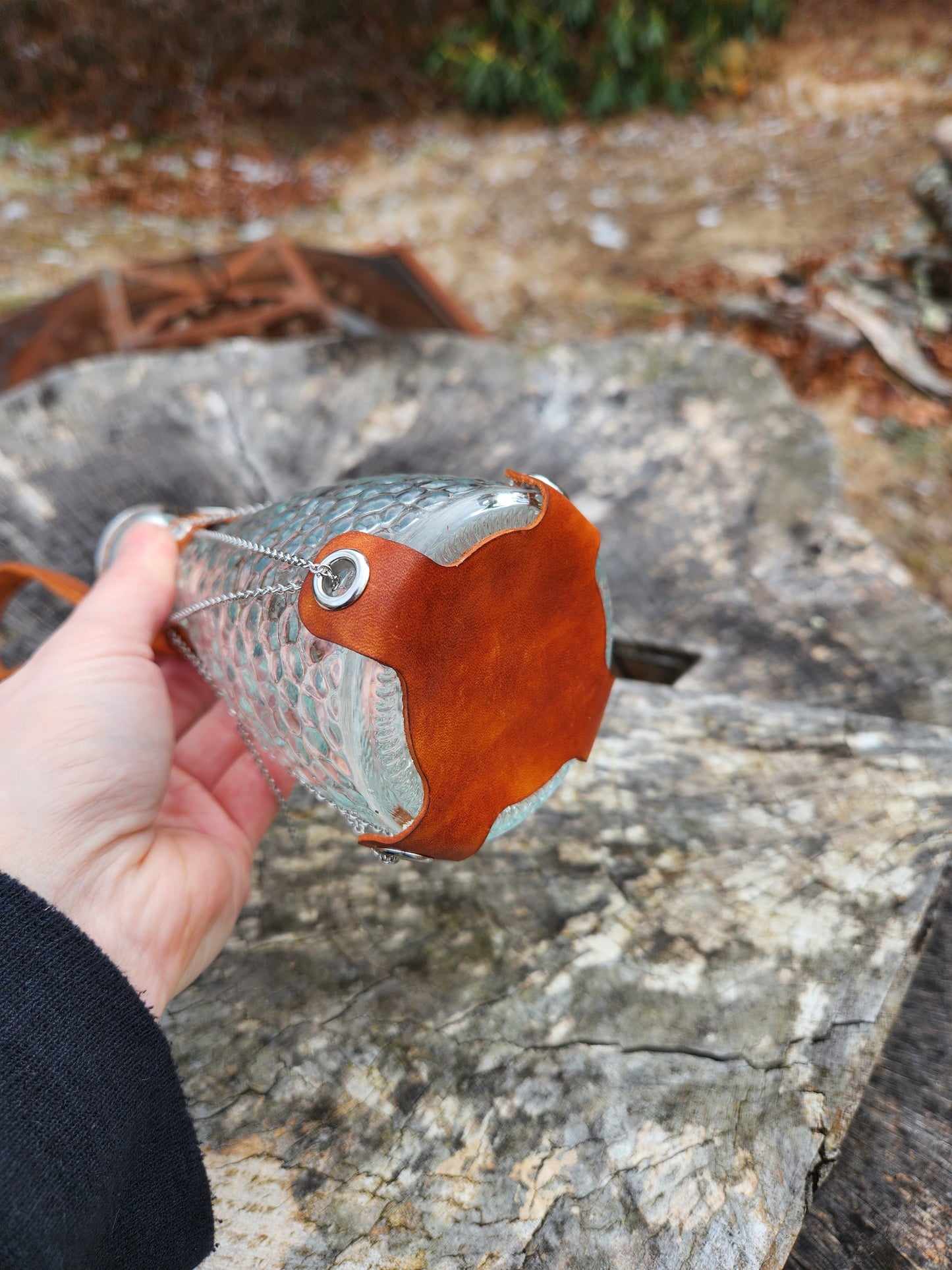 Leather & Chain Potion Holder