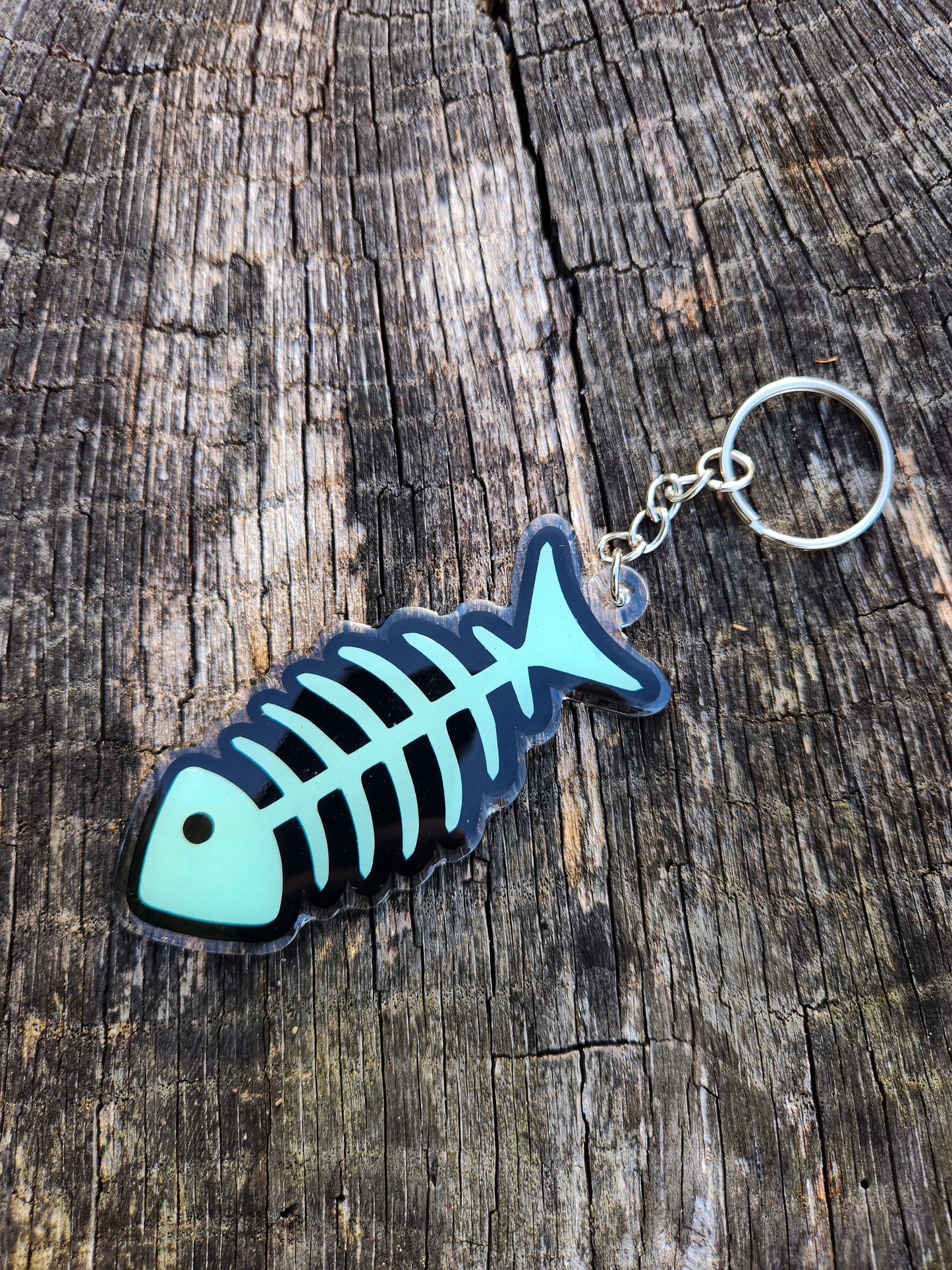 Handmade Halloween Glow-in-the-Dark Keychains