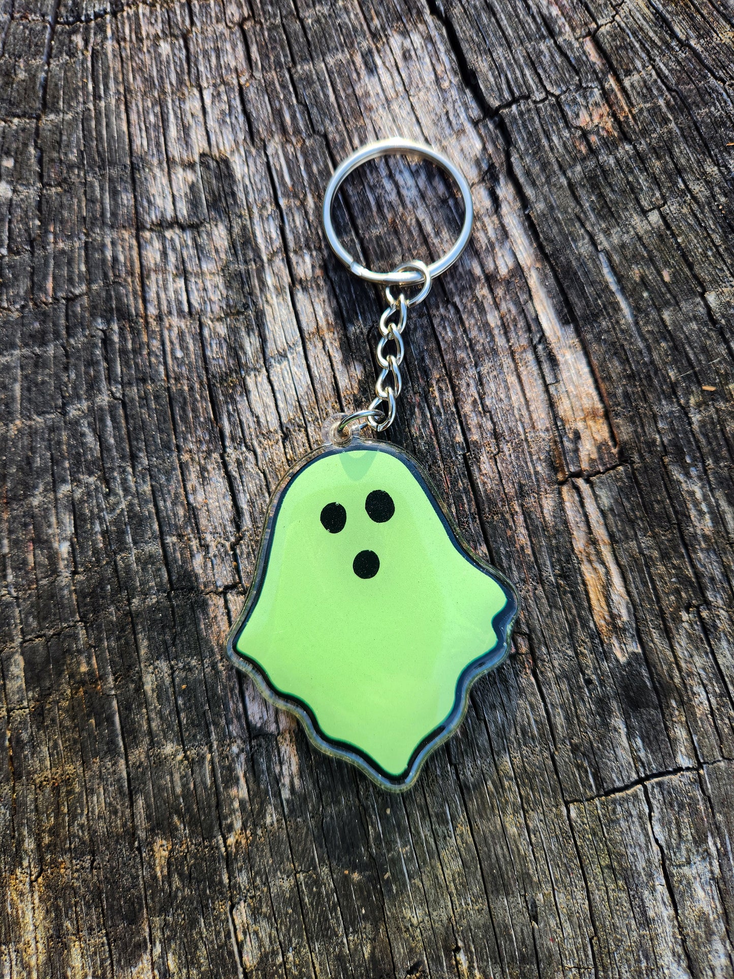 Handmade Halloween Glow-in-the-Dark Keychains