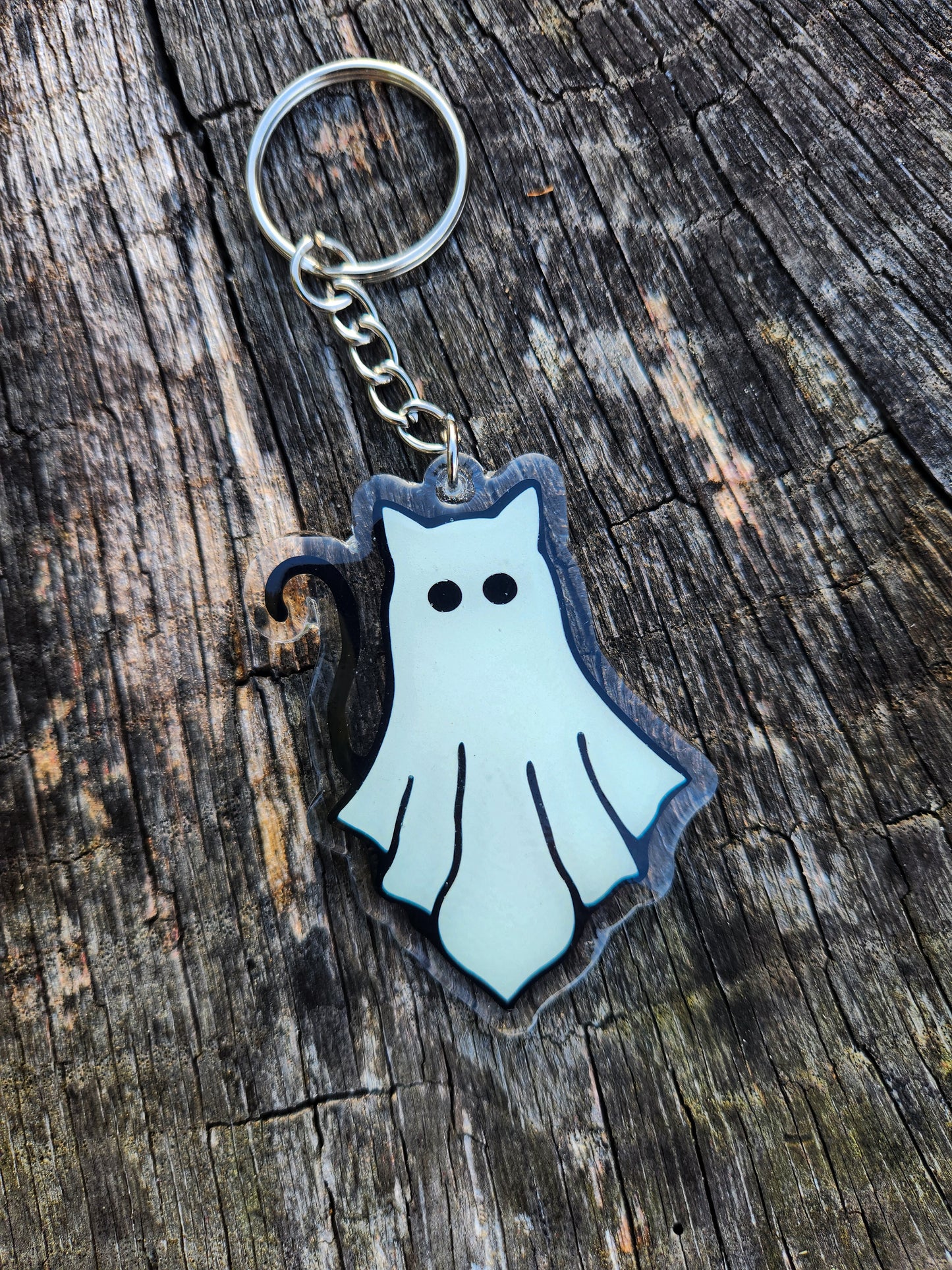 Handmade Halloween Glow-in-the-Dark Keychains