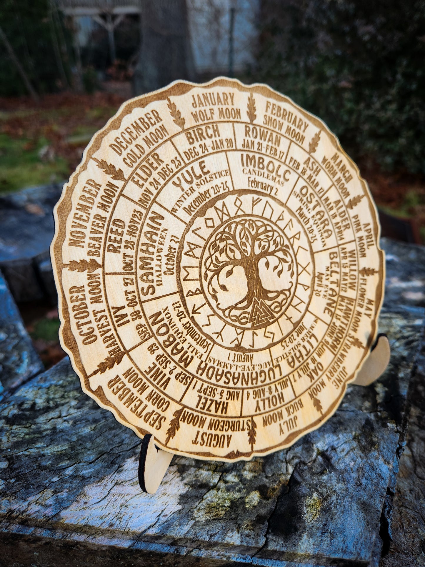 7.5" Wheel of the Year Calendar