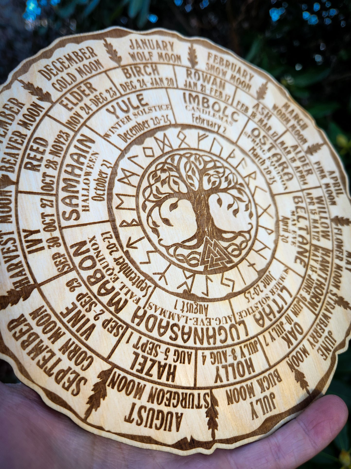 7.5" Wheel of the Year Calendar