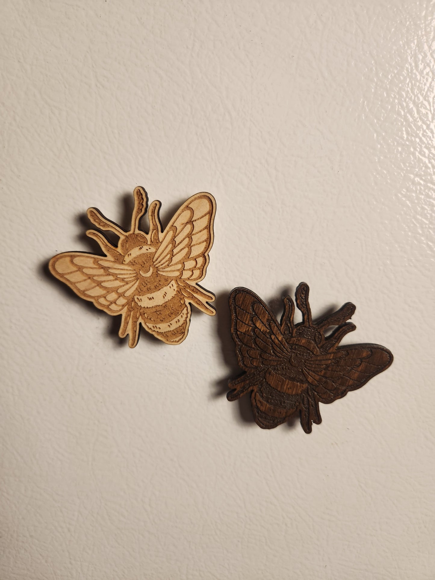 Bee Magnet – Goblincore Fridge Decor, Birch Plywood