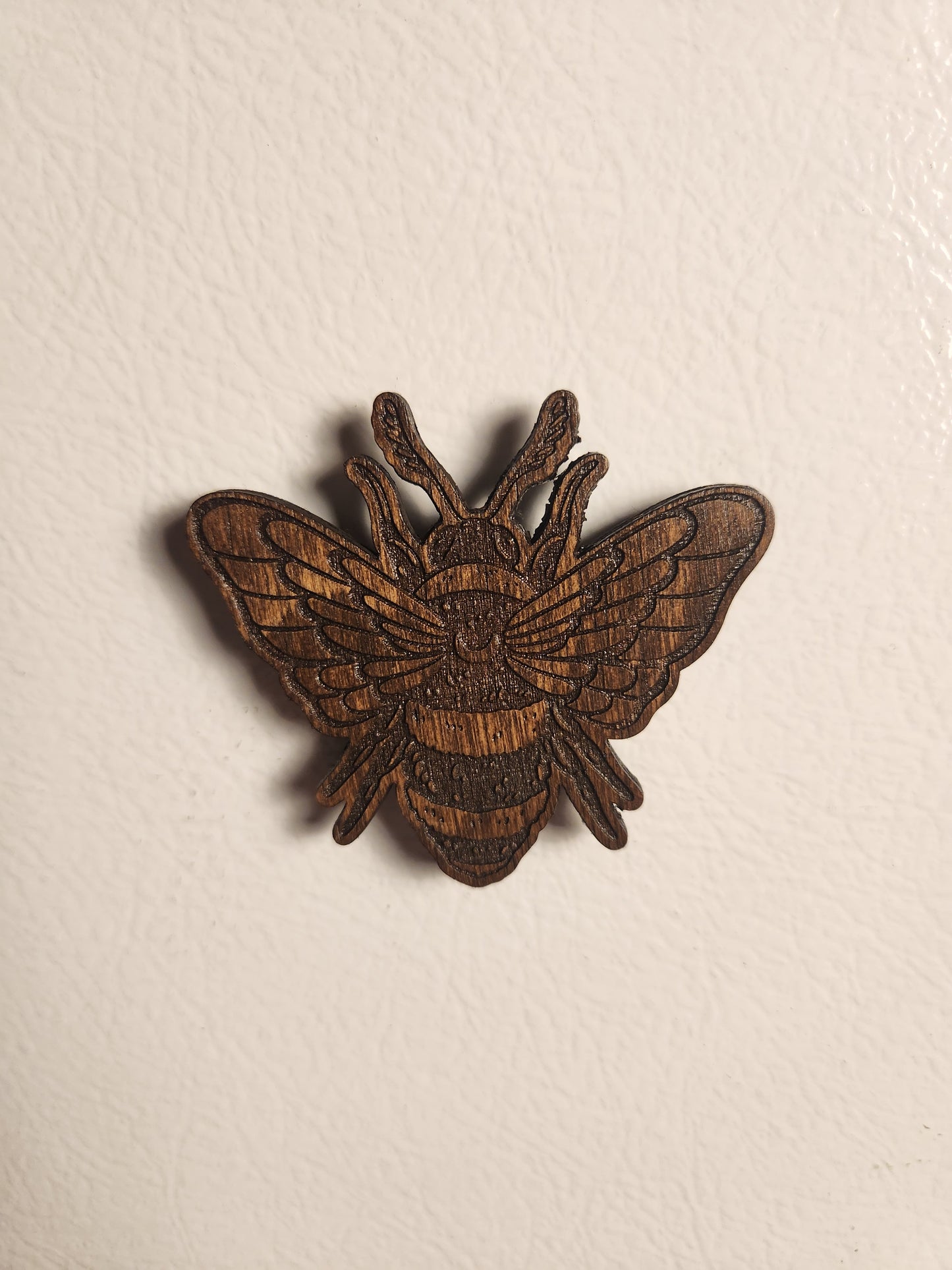 Bee Magnet – Goblincore Fridge Decor, Birch Plywood