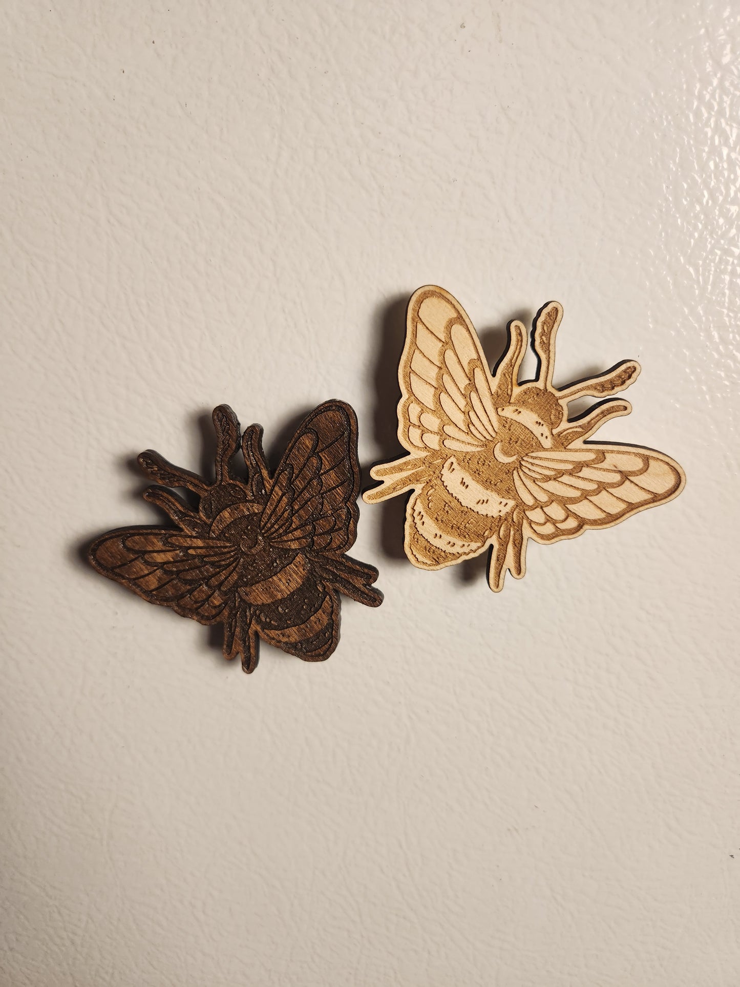 Bee Magnet – Goblincore Fridge Decor, Birch Plywood