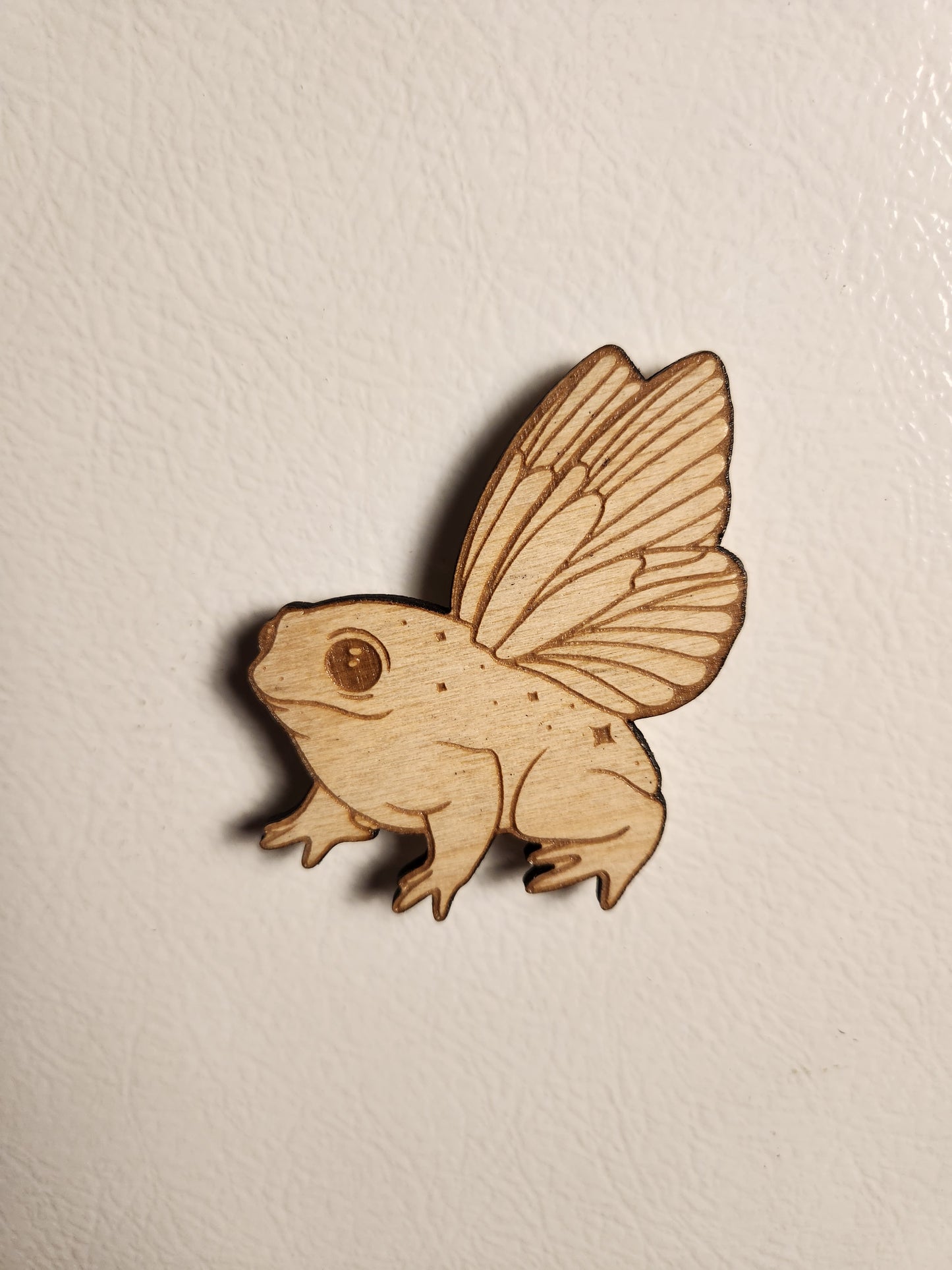 Flying Frog Magnet - Birch Plywood