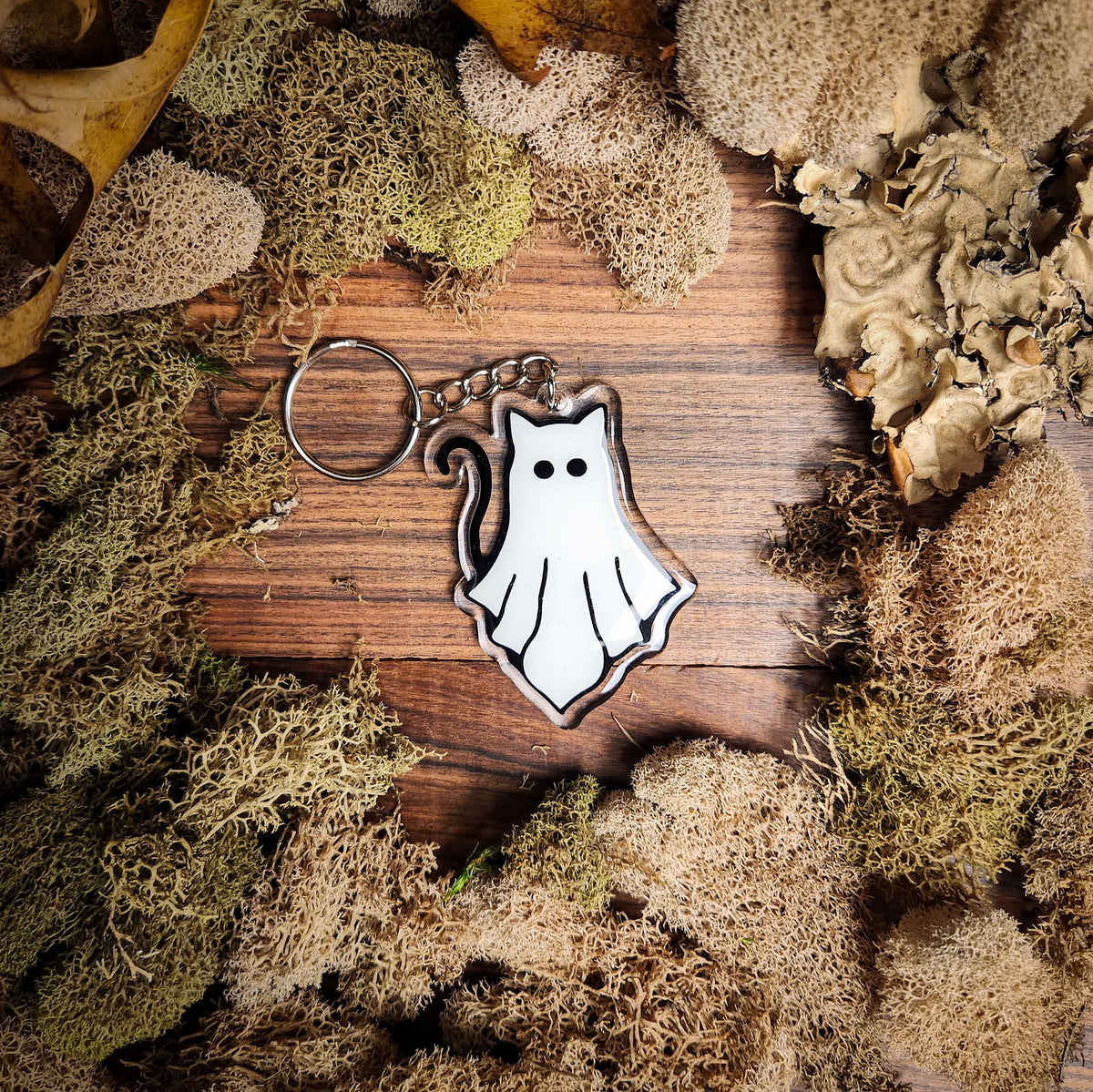 Handmade Halloween Glow-in-the-Dark Keychains