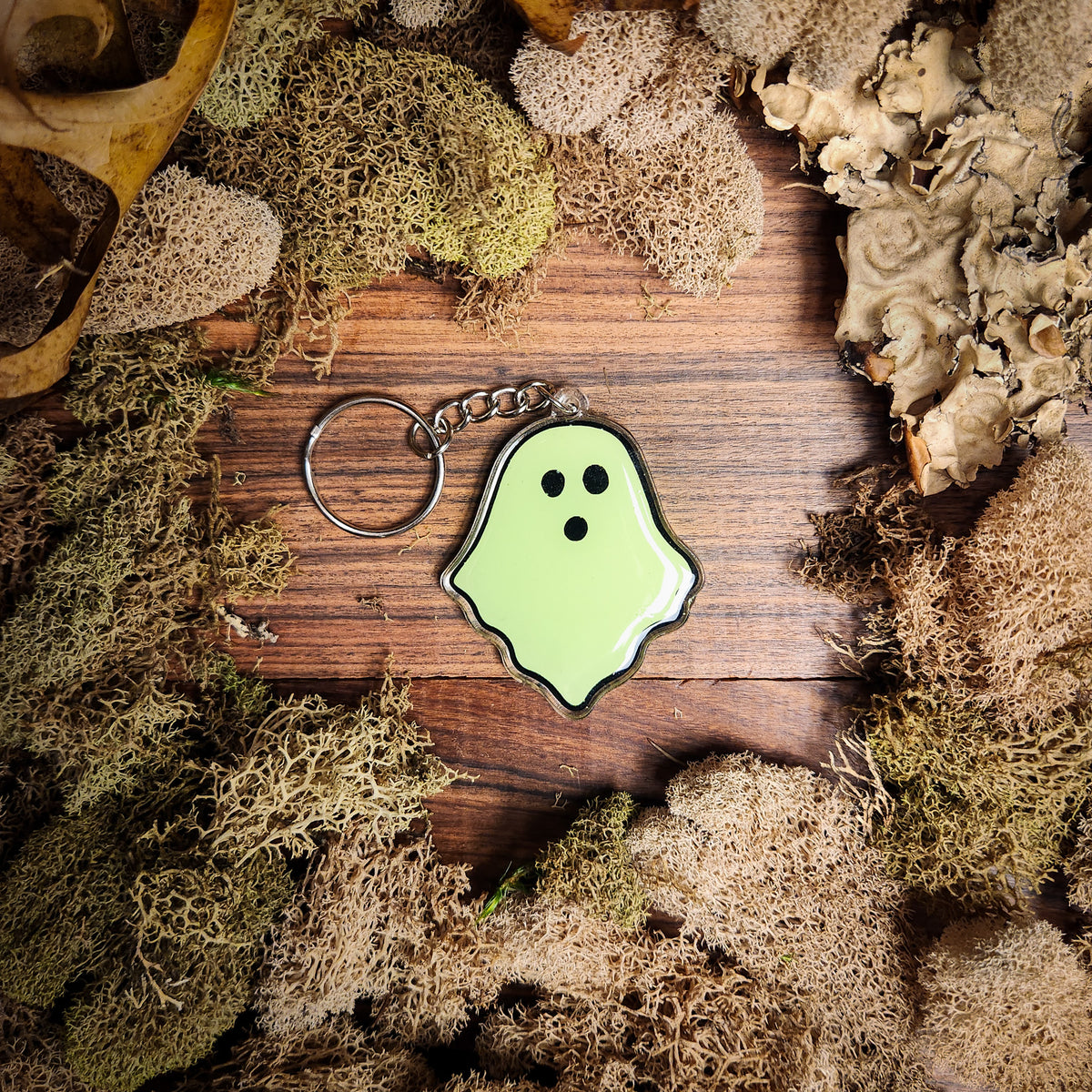 Handmade Halloween Glow-in-the-Dark Keychains