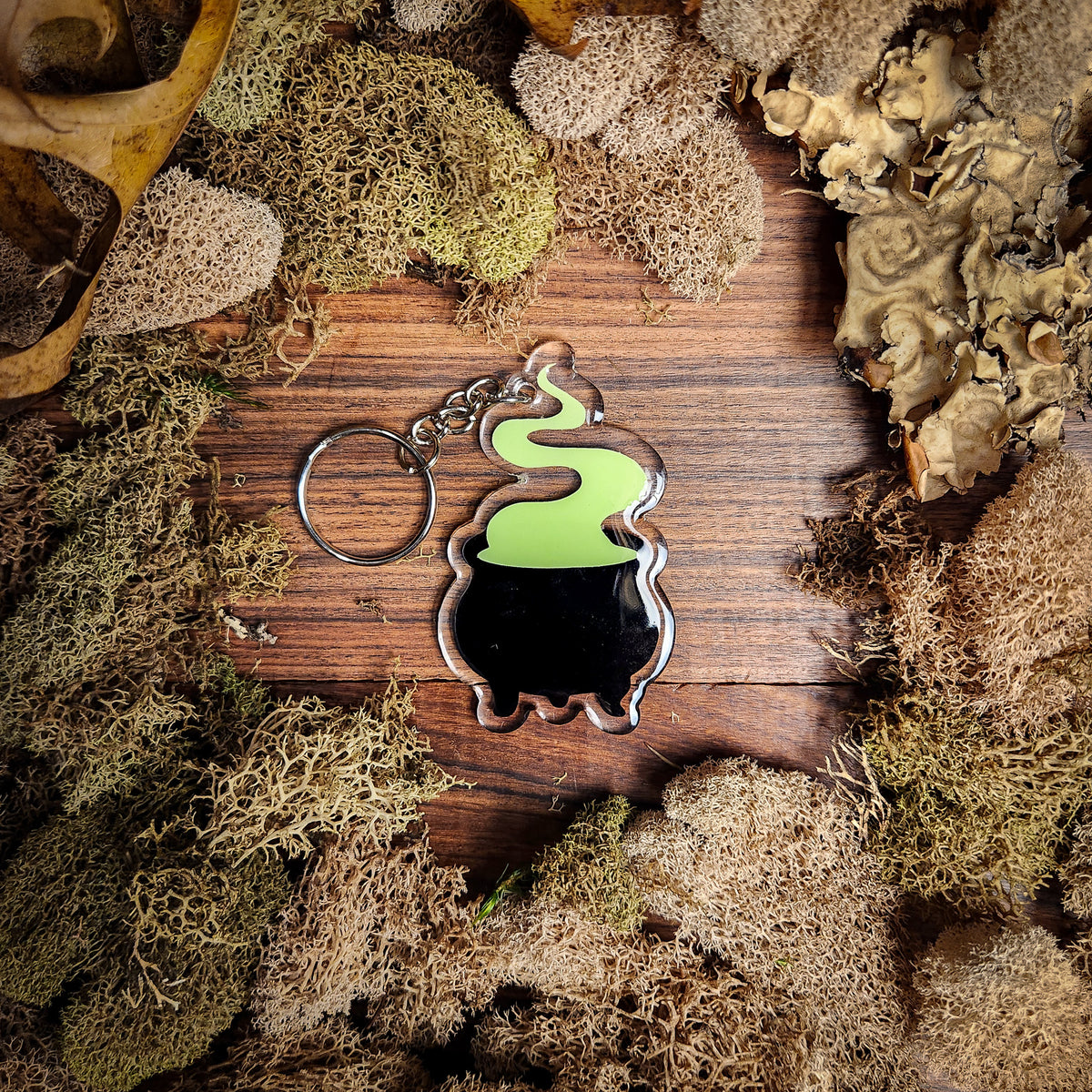 Handmade Halloween Glow-in-the-Dark Keychains
