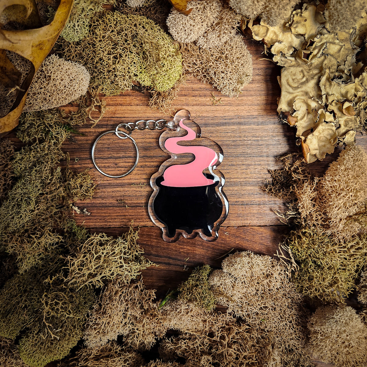 Handmade Halloween Glow-in-the-Dark Keychains