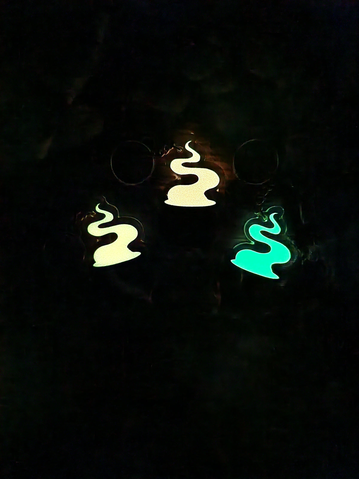 Handmade Halloween Glow-in-the-Dark Keychains