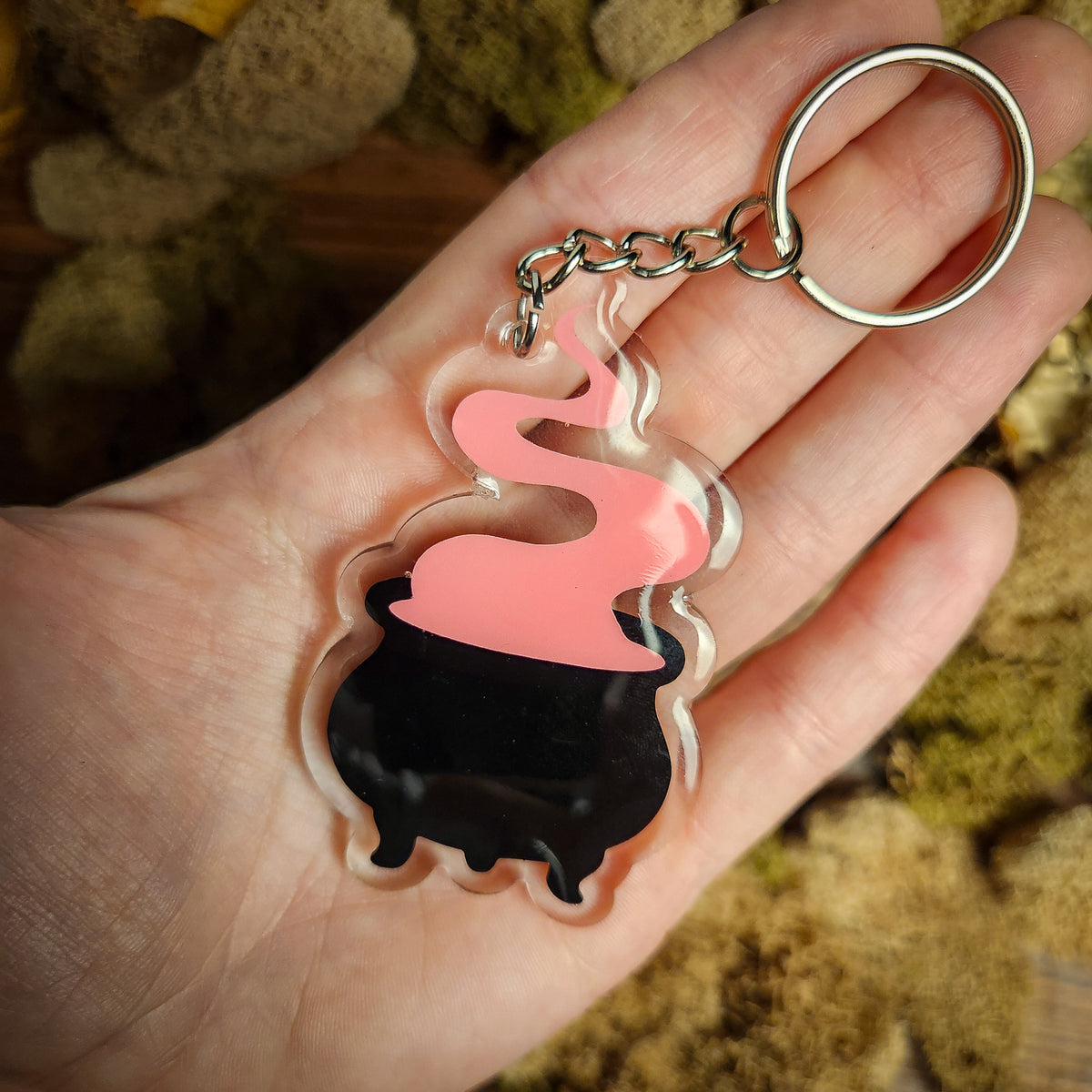 Handmade Halloween Glow-in-the-Dark Keychains
