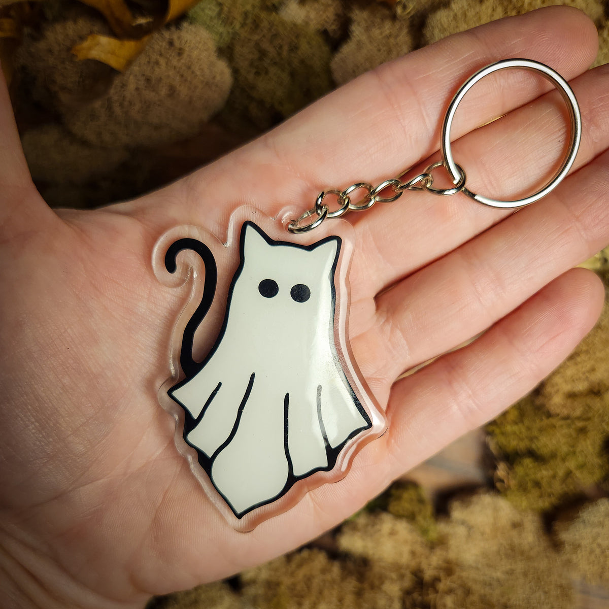 Handmade Halloween Glow-in-the-Dark Keychains