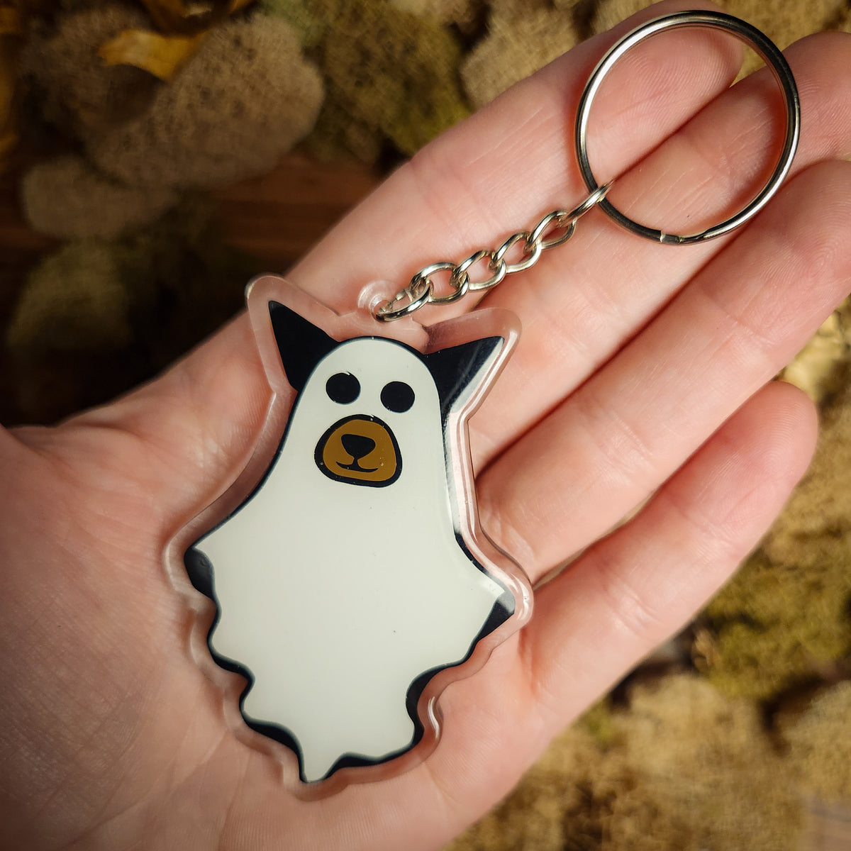 Handmade Halloween Glow-in-the-Dark Keychains