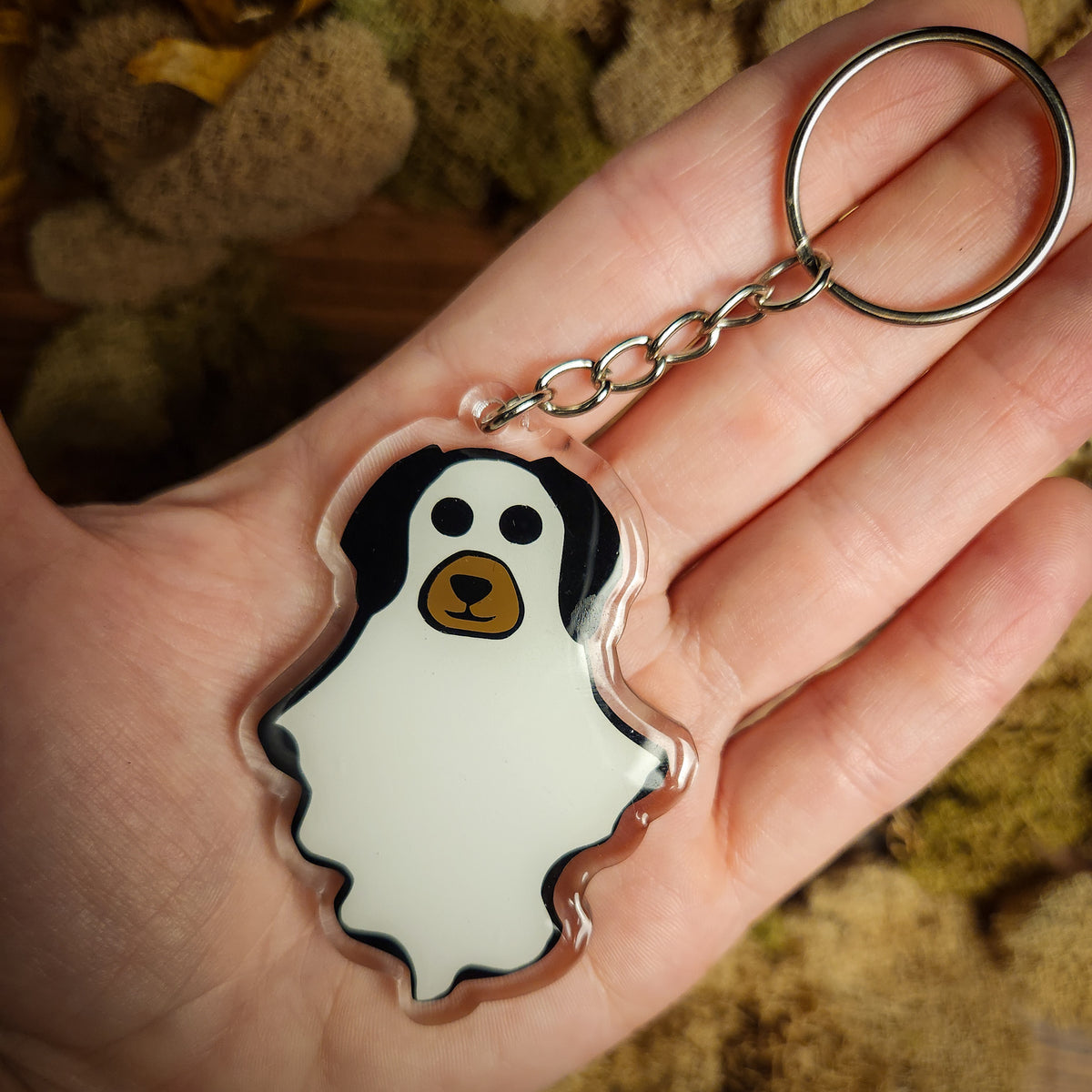 Handmade Halloween Glow-in-the-Dark Keychains