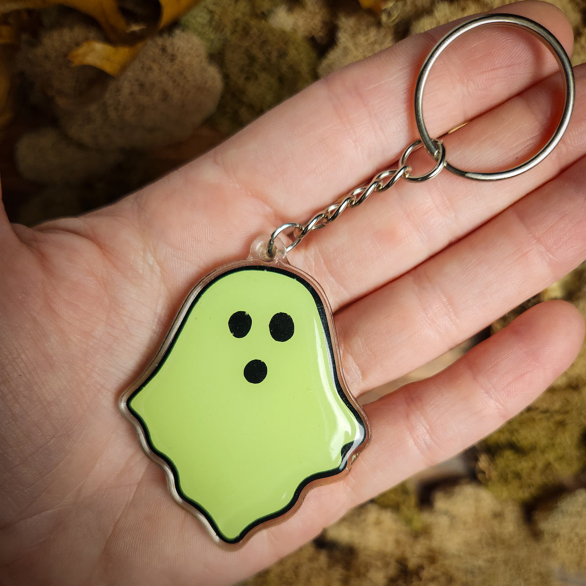 Handmade Halloween Glow-in-the-Dark Keychains
