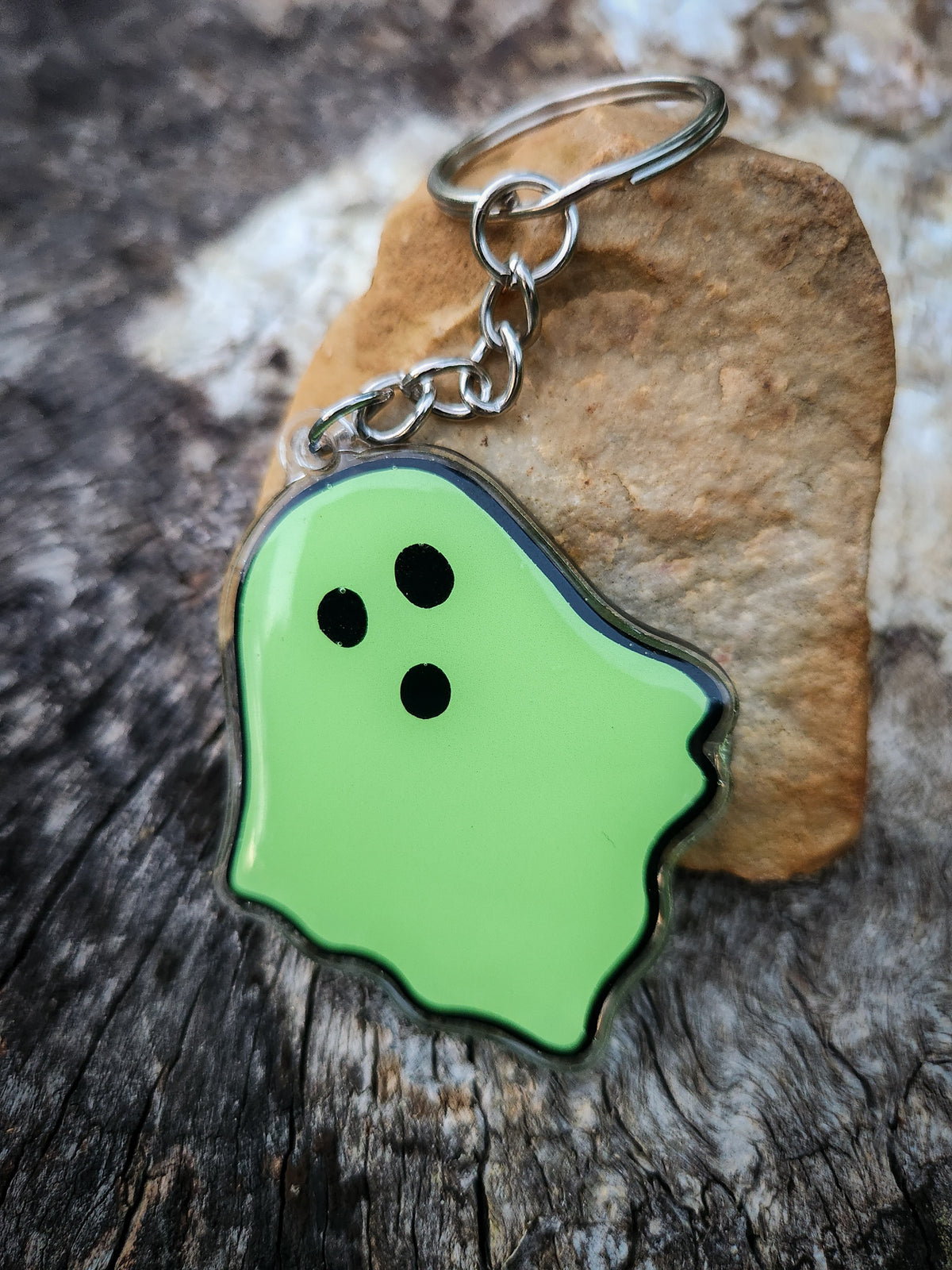 Handmade Halloween Glow-in-the-Dark Keychains