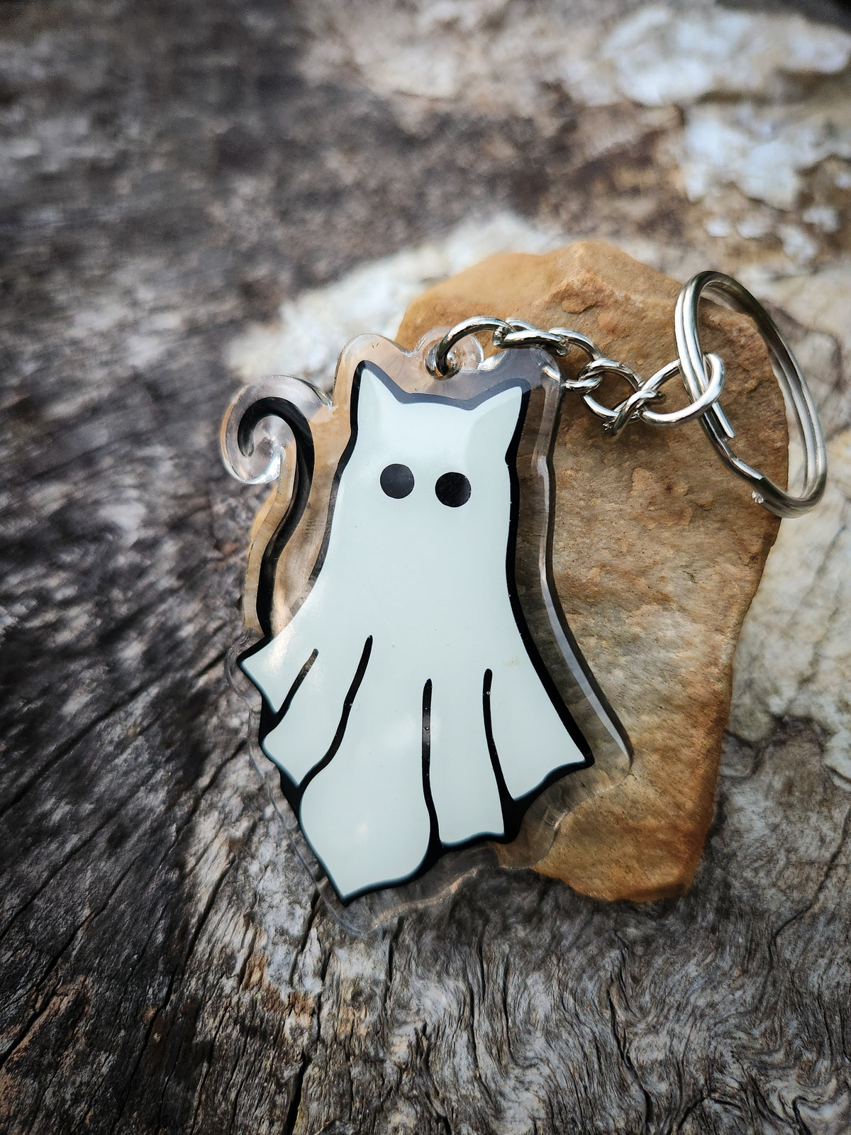 Handmade Halloween Glow-in-the-Dark Keychains