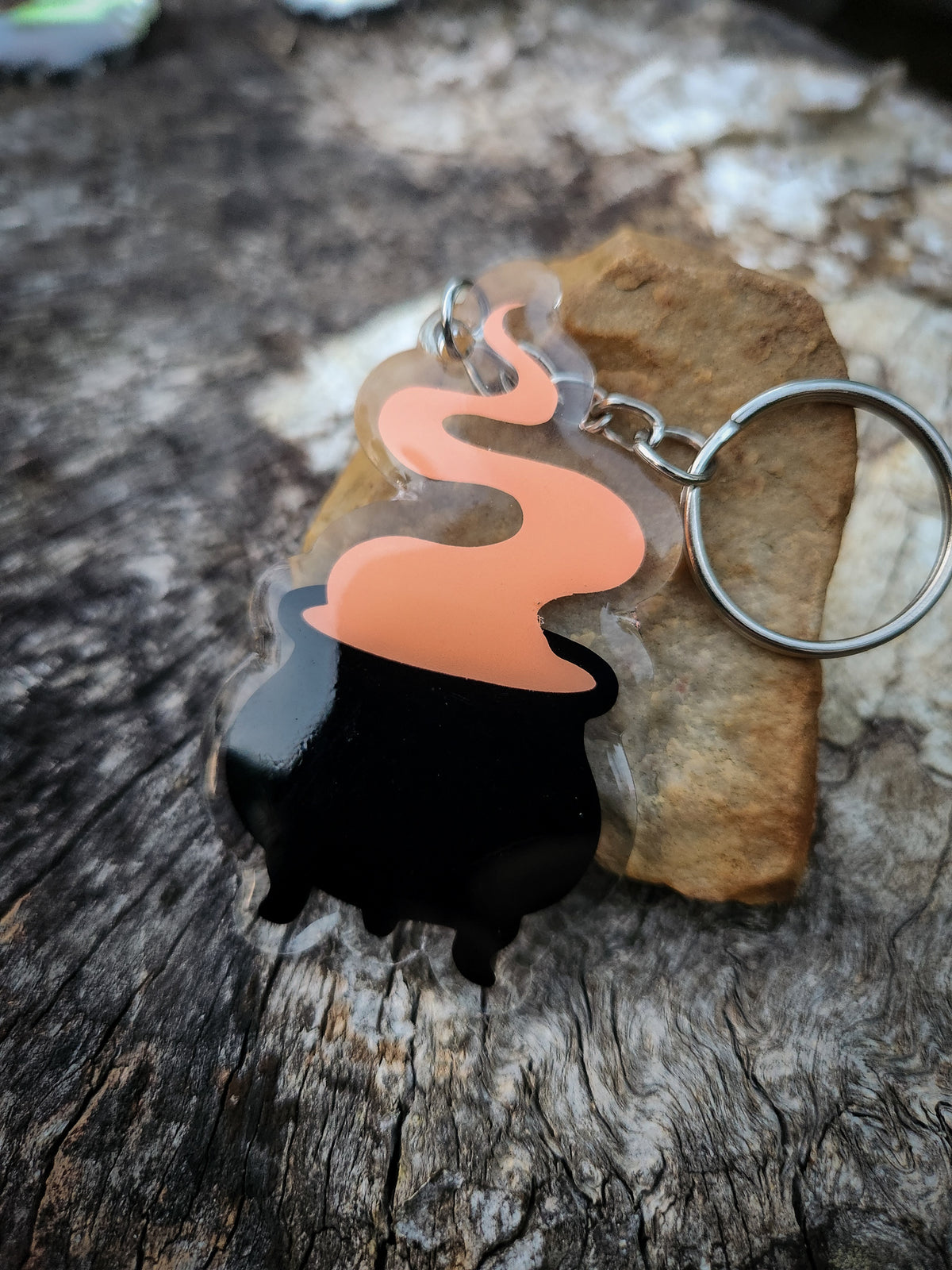 Handmade Halloween Glow-in-the-Dark Keychains