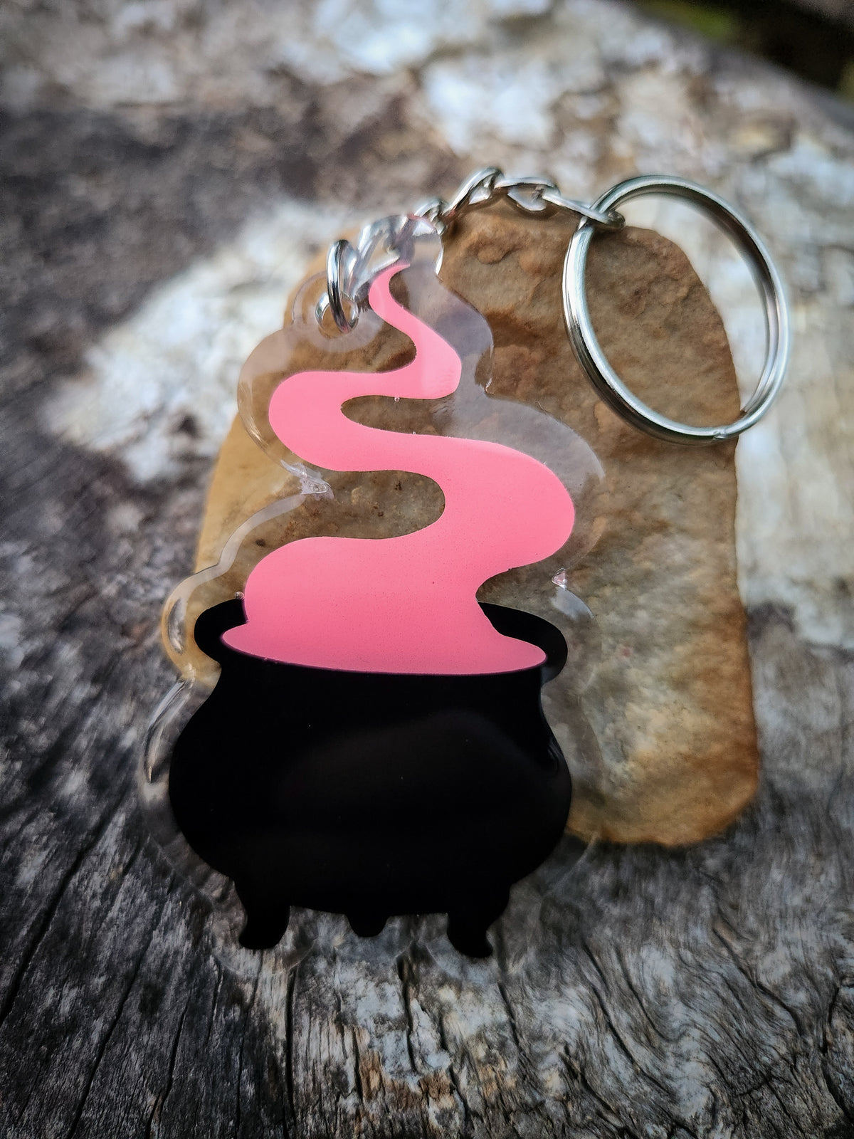 Handmade Halloween Glow-in-the-Dark Keychains