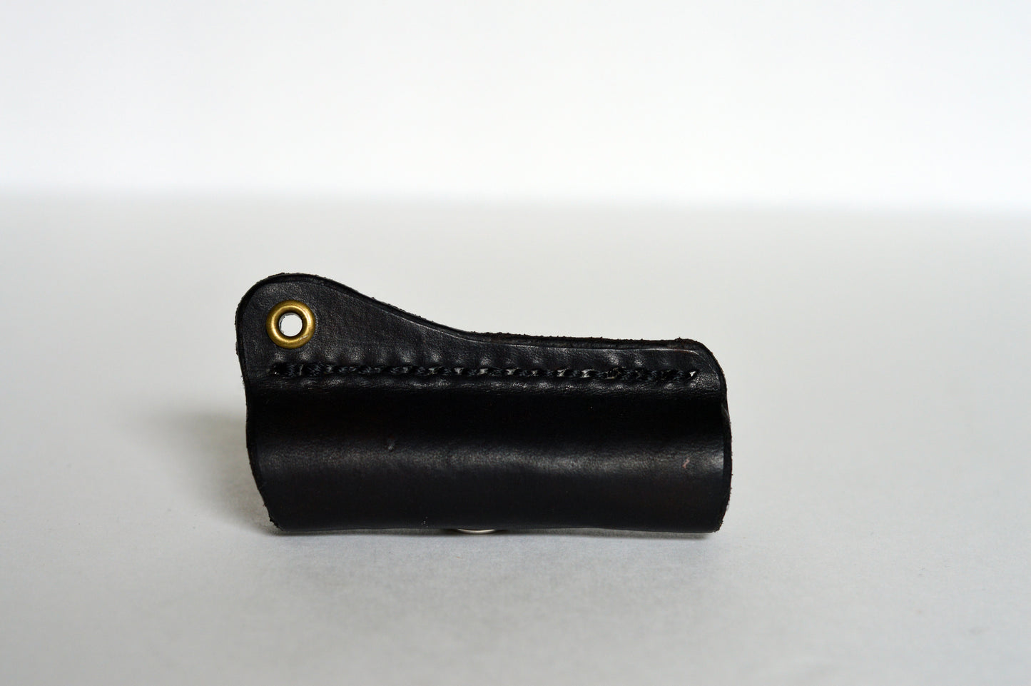 Leather Lip Balm Holder Keychain