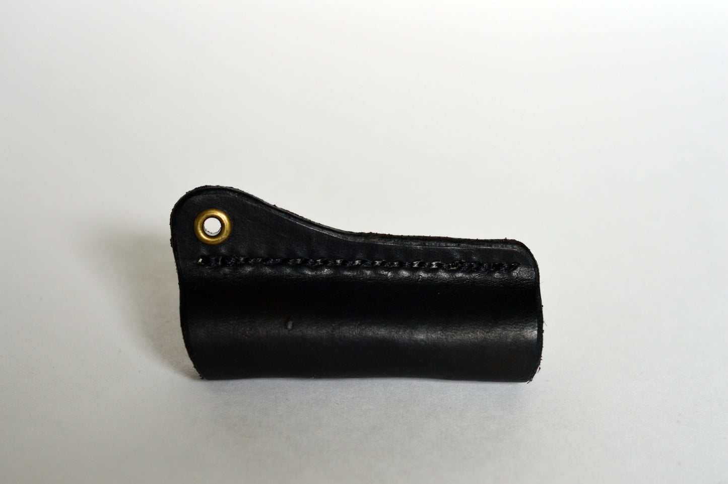 Leather Lip Balm Holder Keychain