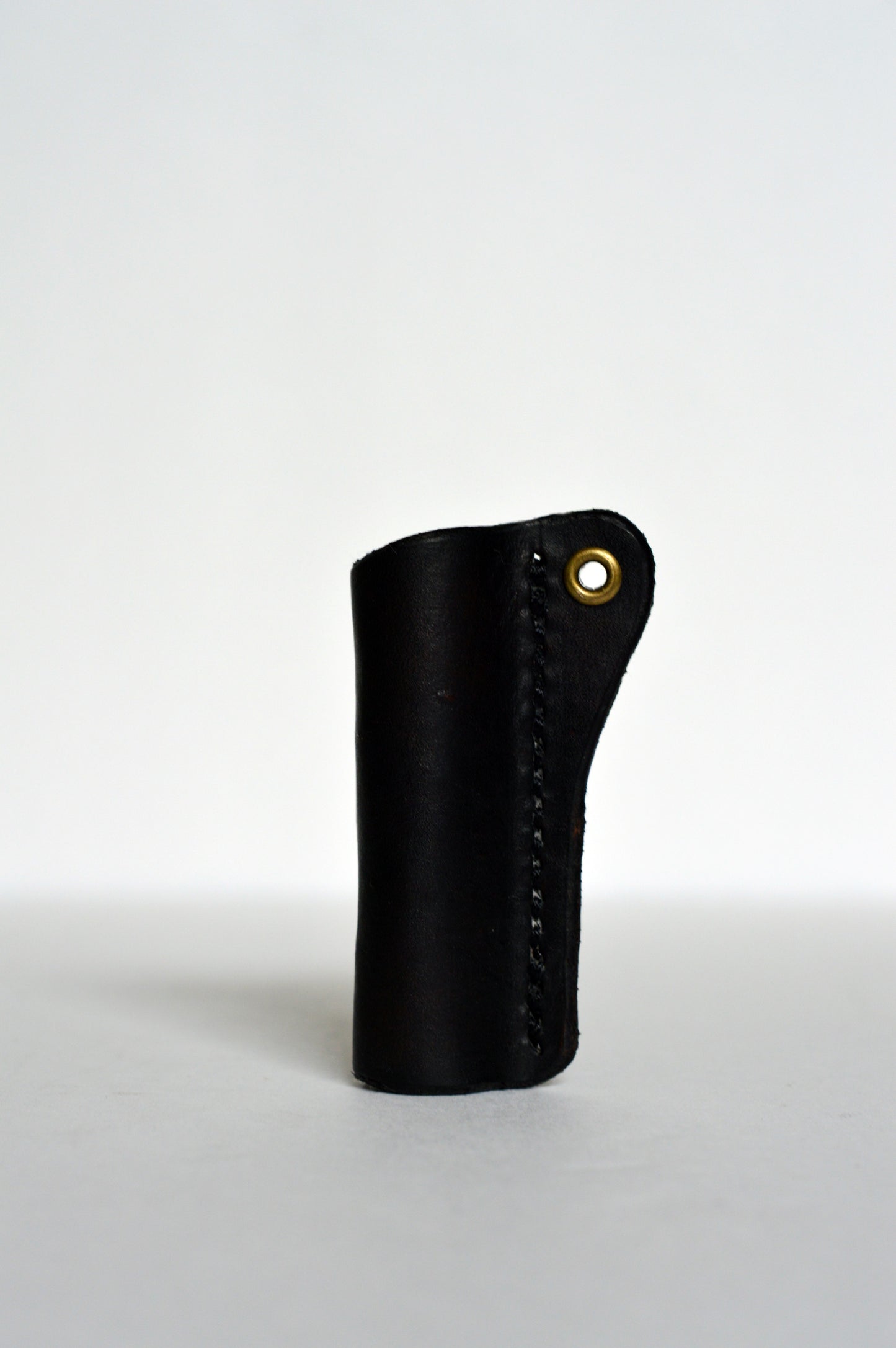 Leather Lip Balm Holder Keychain