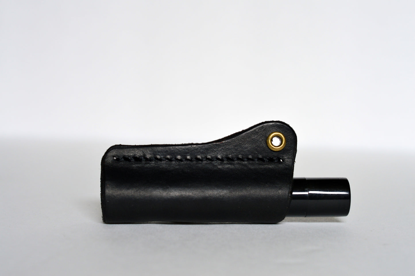 Leather Lip Balm Holder Keychain