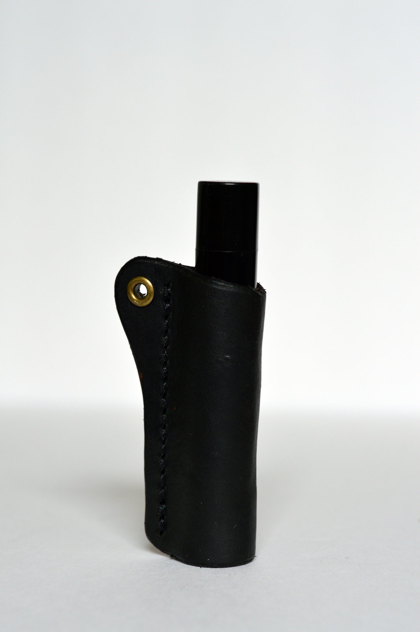 Leather Lip Balm Holder Keychain
